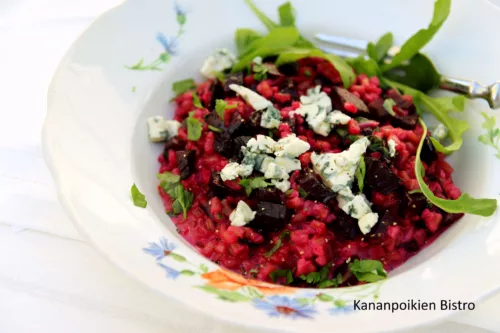 Täydellinen punajuuri-spelttirisotto