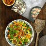 Oriental slaw & chili-cashew
