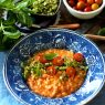Tomaattirisotto & hasselpähkinä-gremolata